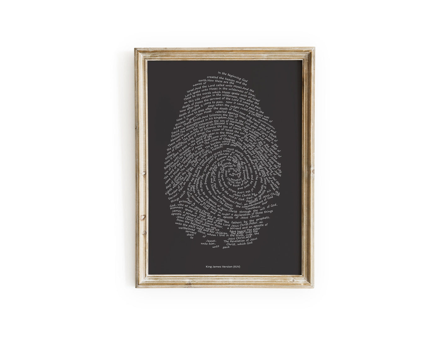 Fingerprint of Faith Black with White Digital Product