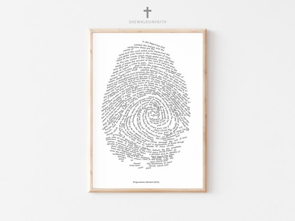 Fingerprint of Faith PHYSICAL PRINT