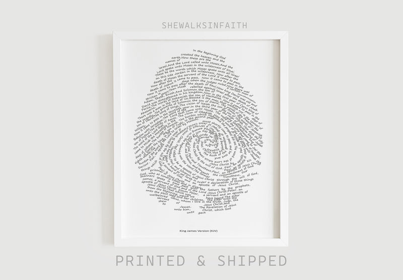 Fingerprint of Faith PHYSICAL PRINT