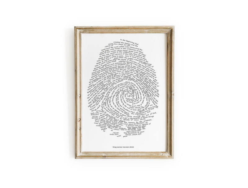 Fingerprint of Faith PHYSICAL PRINT